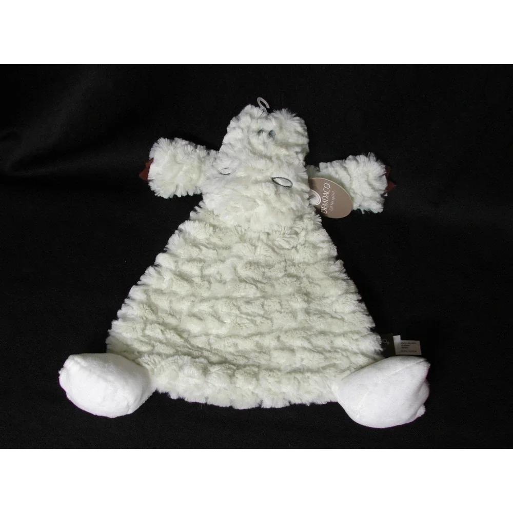 New Demdaco Plush Arnie Alligator Rattle Blankie Lovey 13